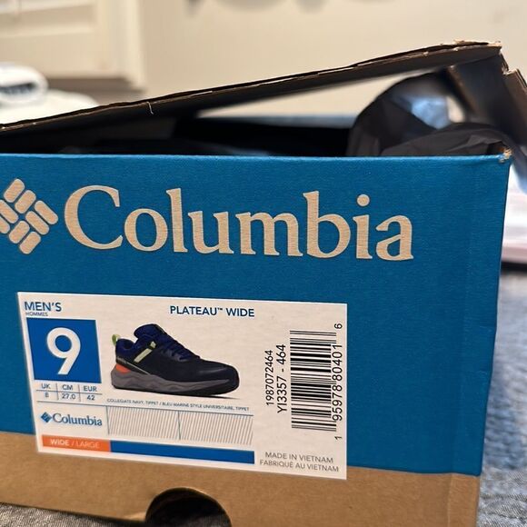 Columbia Men's Plateau Hiking Shoe Navy NEW in Box Size 9 - Picture 10 of 11